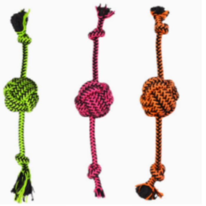 Cotton Pet Chew Rope Tough Toy - Image 2